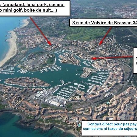 Cap D'Agde Studio Cabine 6 Pers. + Terrasse + Parking Prive + Clim المظهر الخارجي الصورة